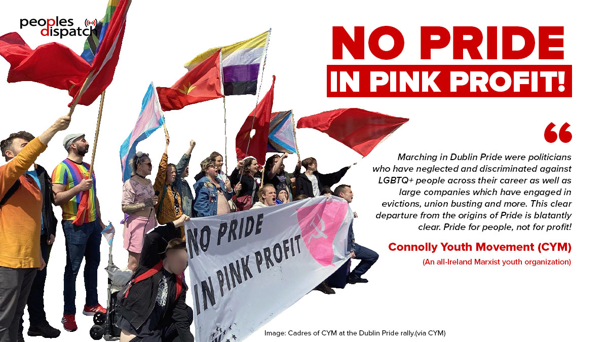 BTlongreads's tweet photo. ‘Pride is class struggle’.
#Pride #LGBTQIA #RedRainbow #CommunistPride https://t.co/hTRRXh2hHD