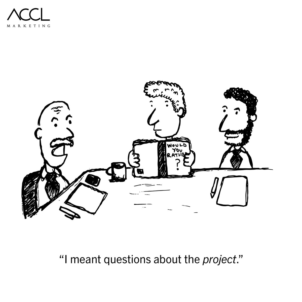 ACCLMarketing's tweet photo. Could you maybe be a bit more specific next time?
#humpdayhumor #wednesdayworkday #cartoonart https://t.co/kQyHUV8J4q