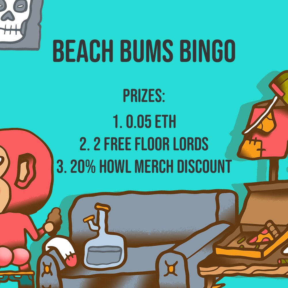 We’ve already seen a few lines completed! There will be prizes for each card. Get that ASS off the floor and get those lines!