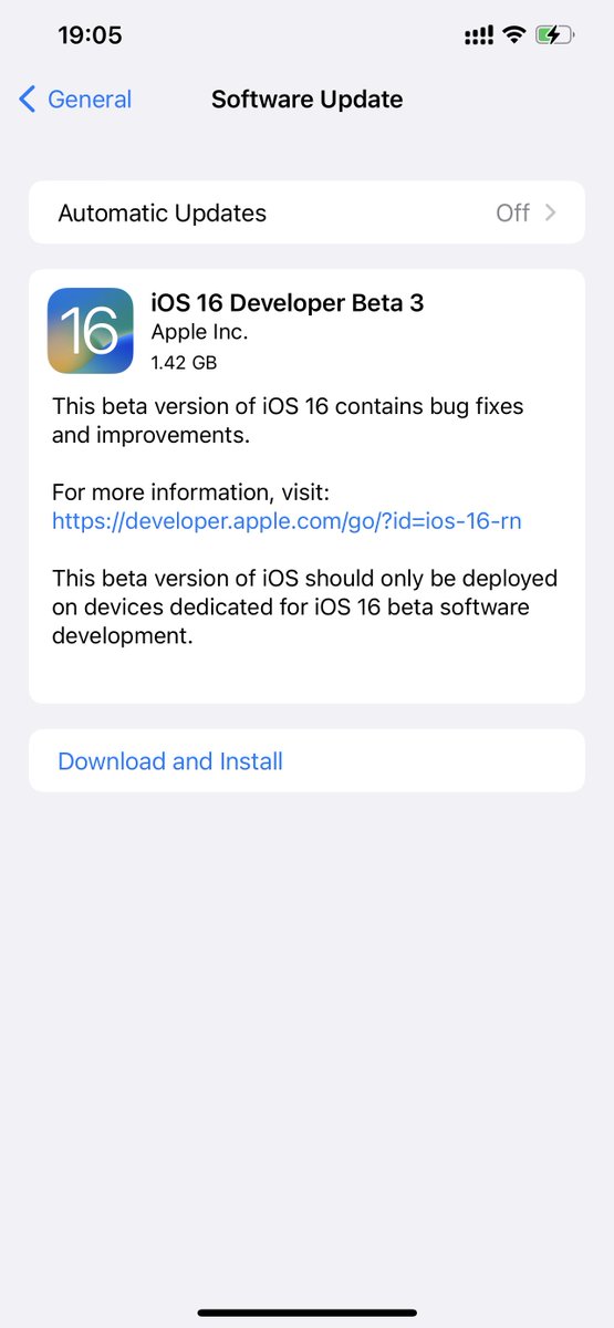 iSWUpdates's tweet image. iOS 16.0 Developer Beta 3 (20A5312g) has been released. #iOS16 #iOS16DevBeta3 #iOS16Beta3