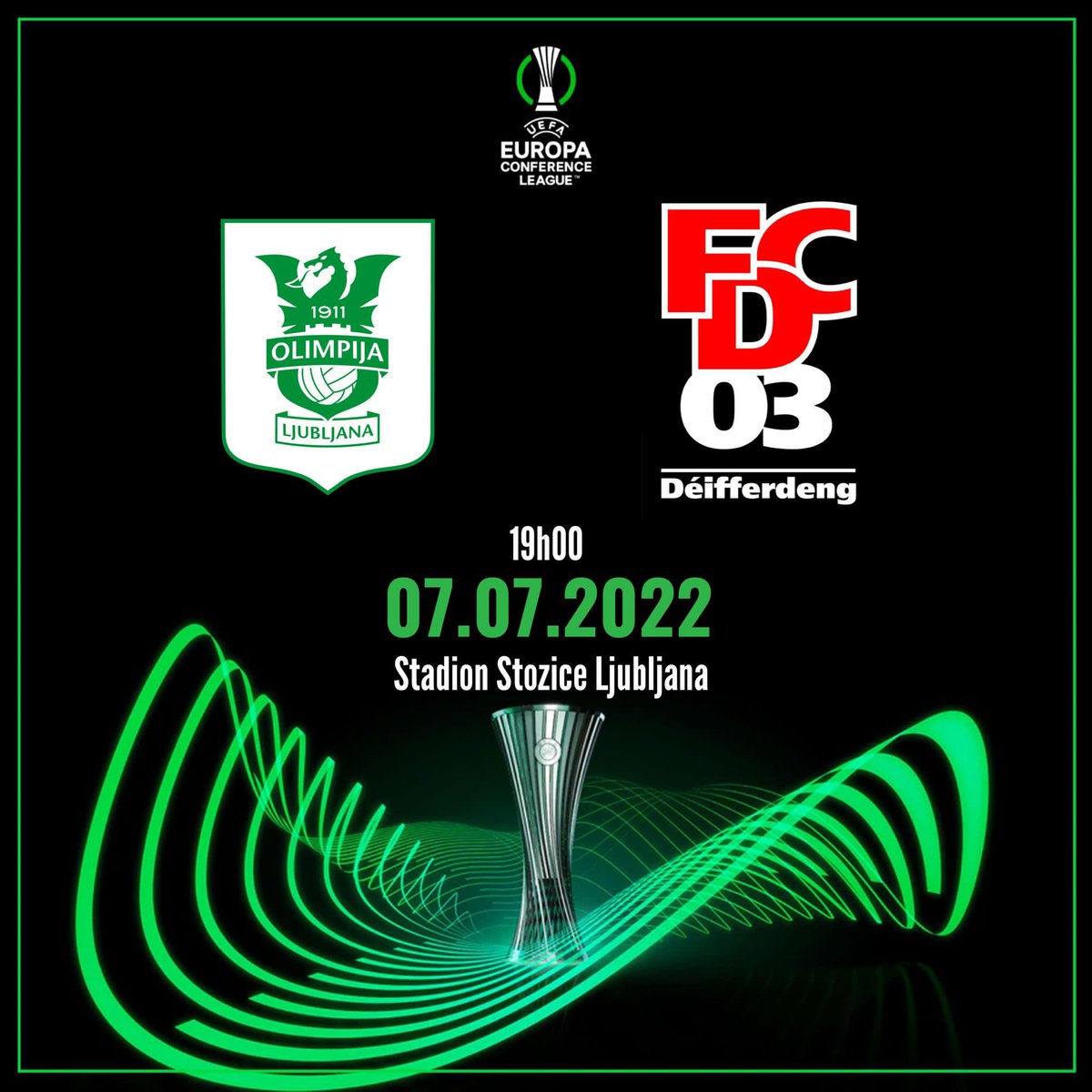 AgenceArCom's tweet photo. 🇨🇮🇱🇺🏆 Nous souhaitons succès et réussite en @EuropaLeague au @FCDeifferdeng.
Via notre holding @AgenceSicom, toute la team d’#ArCom est fière d’être sponsor et partenaire du club
#FORZAFCD ⚫️🔴 https://t.co/ASCf3SVKjG