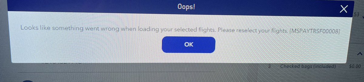 SaraGaby's tweet photo. Anyone know why I am getting this message from @JetBlue when trying to book a flight?! https://t.co/9H4m8tXpgY