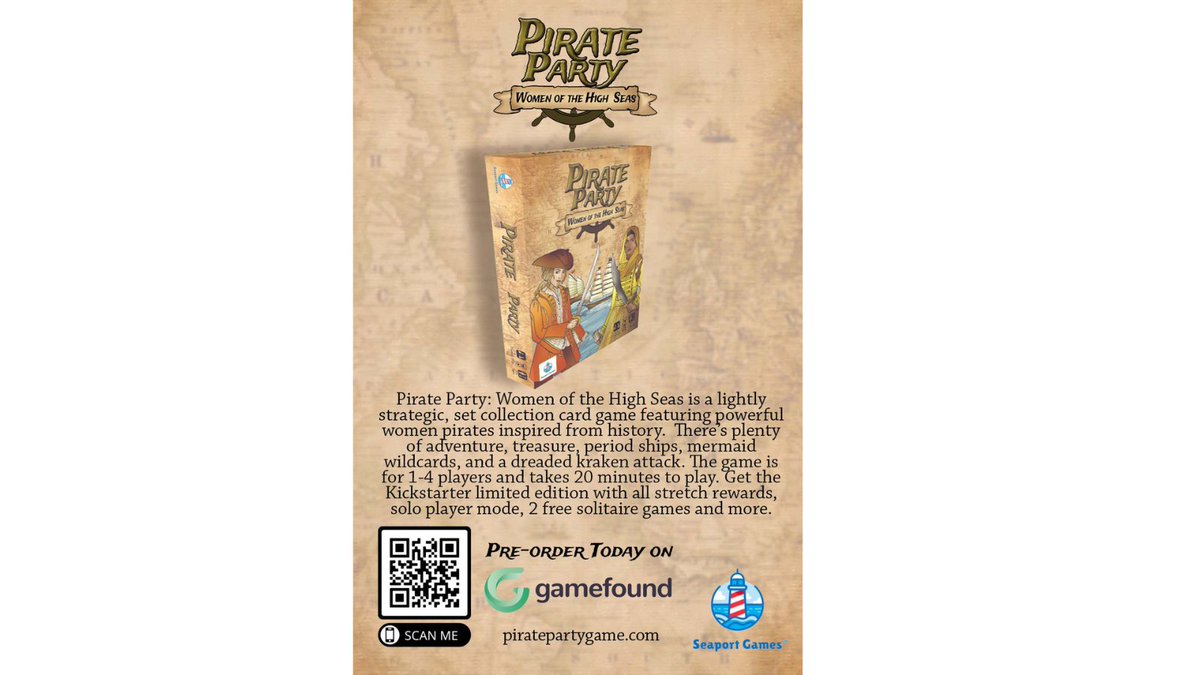 PiratePartygame's tweet photo. Pre-order the Kickstarter edition of Pirate Party: Women of the High Seas today.  Pledge Manger is closing soon.
https://t.co/o8YjDFYibc https://t.co/6rMF3HKyN8
