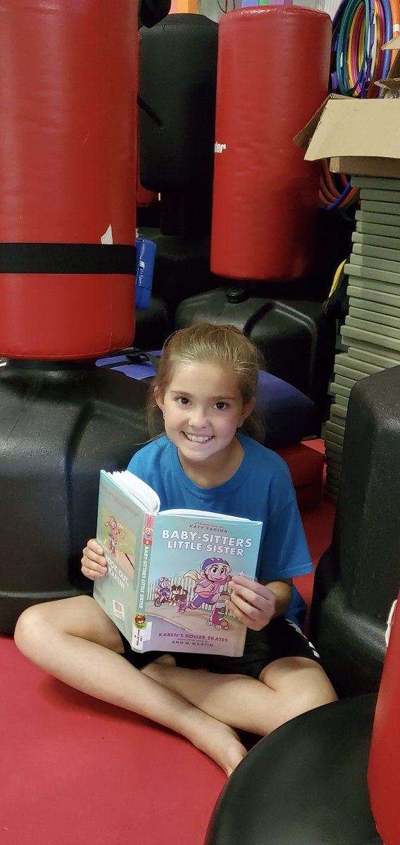 JESBloodhounds's tweet photo. Adelyn finds some time to read while waiting for Tae Kwon Do! Where and when do you make time for reading? Send your pics to Doc B. #JESReads https://t.co/XkHRhRWlFB