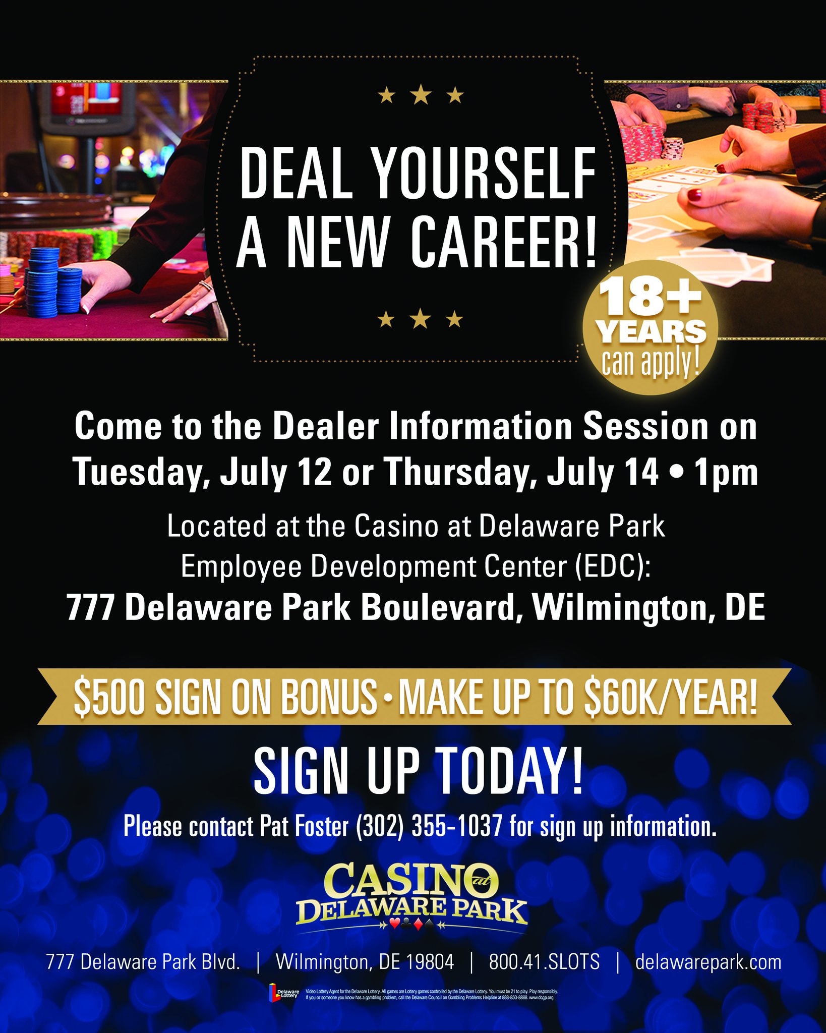 Delaware Park on Twitter "Make 60k/year 18 yo and up https//t.co