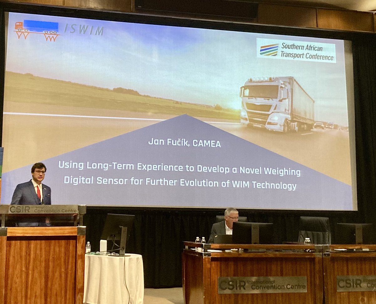 DavidVaverkaCZ's tweet image. Highly succesful Czech 🇨🇿 company #Camea presents its disruptive technology - innovative digital sensor for Weigh-in-motion #WIM - at the Southern African Transport Conference #SATC held at @CSIR_IND in Pretoria, South Africa🇿🇦 @ed_mzvcr @TACR_cz @VUTvBrne #BRNOREGION