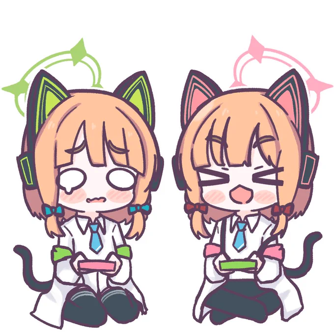 #ブルアカ  モモイ&ミドリ