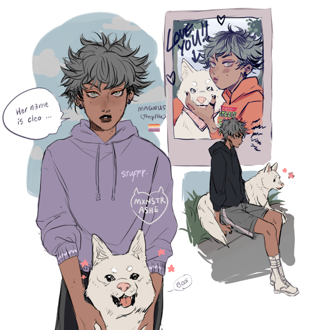 he never introduces himself, just cleo⛈️ 