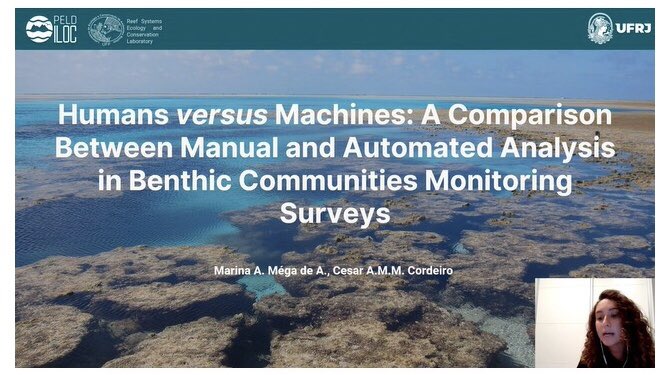 Marina Méga (@marimega_) on Twitter photo Hello #ICRS2022! Have you heard about using artificial intelligence for photoquadrat annotation? Do you think it's reliable? Go check out in my virtual talk (VO_148)!
<a href="/ICRSCoralReefs/">International Coral Reef Society</a>
<a href="/ICRS_2022/">ICRS 2022 - 15. International Coral Reef Symposium</a>
<a href="/ICRSreefstudent/">ICRS Student & Early Career Chapter</a> Hello #ICRS2022! Have you heard about using artificial intelligence for photoquadrat annotation? Do you think it's reliable? Go check out in my virtual talk (VO_148)!
<a href="/ICRSCoralReefs/">International Coral Reef Society</a>
<a href="/ICRS_2022/">ICRS 2022 - 15. International Coral Reef Symposium</a>
<a href="/ICRSreefstudent/">ICRS Student & Early Career Chapter</a>