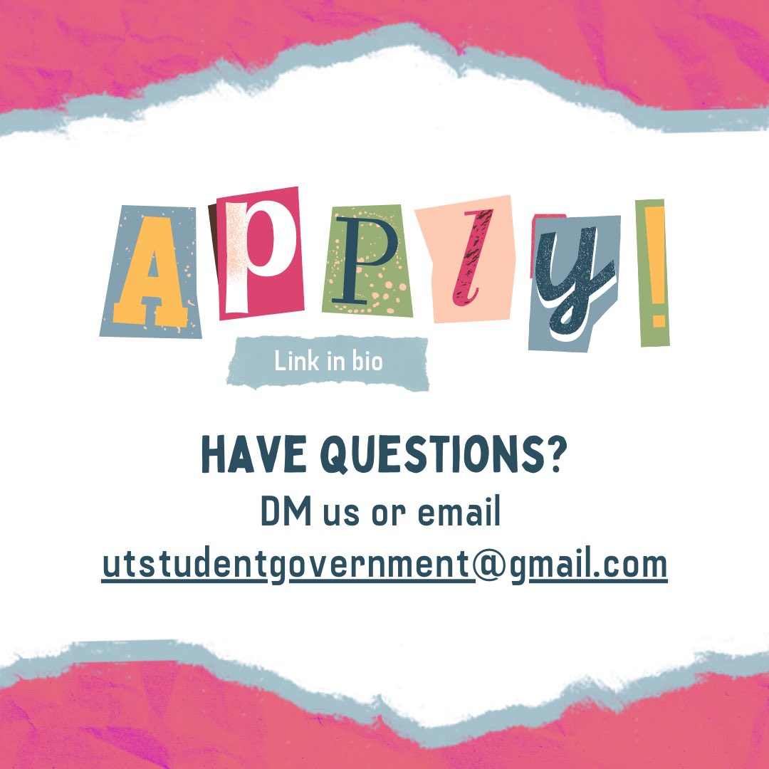 UT Student Government tweet media