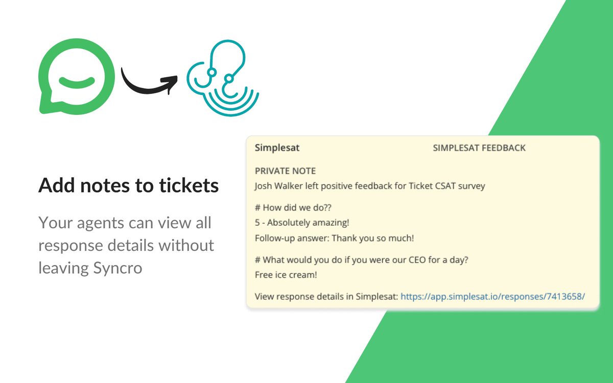 simplesatapp's tweet photo. View everything in one place! Simplesat makes it easy to read tickets without opening multiple browsers using @syncromsp.
Optimize your workspace. Create a free trial account hereπ: https://t.co/jDRXT8etsw
#Simplesat #CustomerService #CustomerSatisfaction #NPS #CSAT #CES https://t.co/0rRJ0Wg0Ug