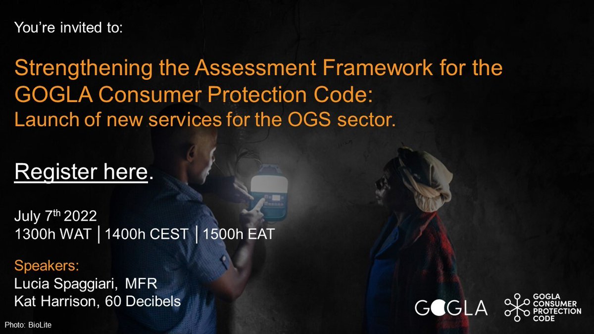 60_decibels's tweet photo. We're excited to launch our new Consumer Protection Lean Data service with @GOGLAssociation! Join our webinar on Thursday to learn more: https://t.co/4BHAGMHEoO
#ConsumerProtection #EnergyAccess #LeanData https://t.co/6LzWqDH17u