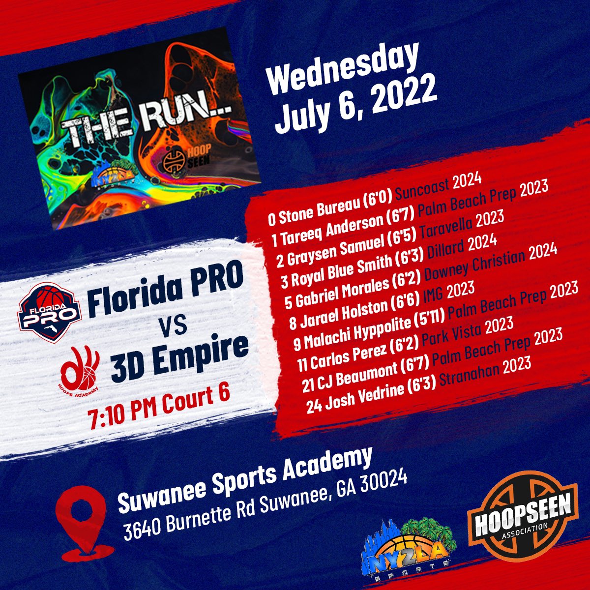 Florida Pro Basketball (@floridaprohoops) on Twitter photo Best of The South official Rosters & Schedule
16U, 17U, 17U Select
Hosted by <a href="/hoopseen/">HoopSeen</a> <a href="/hoopseenfl/">HoopSeen Florida</a>
S/O to <a href="/ny2lasports/">NY2LA SPORTS</a>
#FLPROHOOPS Best of The South official Rosters & Schedule
16U, 17U, 17U Select
Hosted by <a href="/hoopseen/">HoopSeen</a> <a href="/hoopseenfl/">HoopSeen Florida</a>
S/O to <a href="/ny2lasports/">NY2LA SPORTS</a>
#FLPROHOOPS