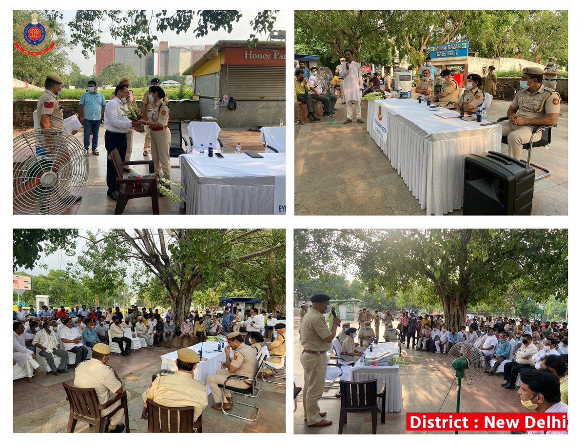 DCPNewDelhi's tweet photo. A meeting with members of Eyes &amp; Ears scheme was organised by PS Connaught Place. 68 members participated who were briefed &amp; sensitized about dealing with communal situations &amp; upcoming Independence Day celebrationns in the capital. 
#DelhiPoliceCares https://t.co/6XIjKxbU09