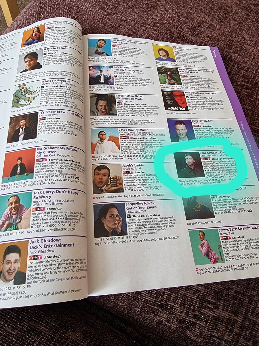 GeniusSomerset's tweet photo. Amazing day at Genius HQ! My #Edinburgh @edfringe Programme just arrived!!! Just hope they reverse their decision to have an App!! It gives less famous acts a help with selling tickets! #bringbacktheapp https://t.co/E68je40JUg