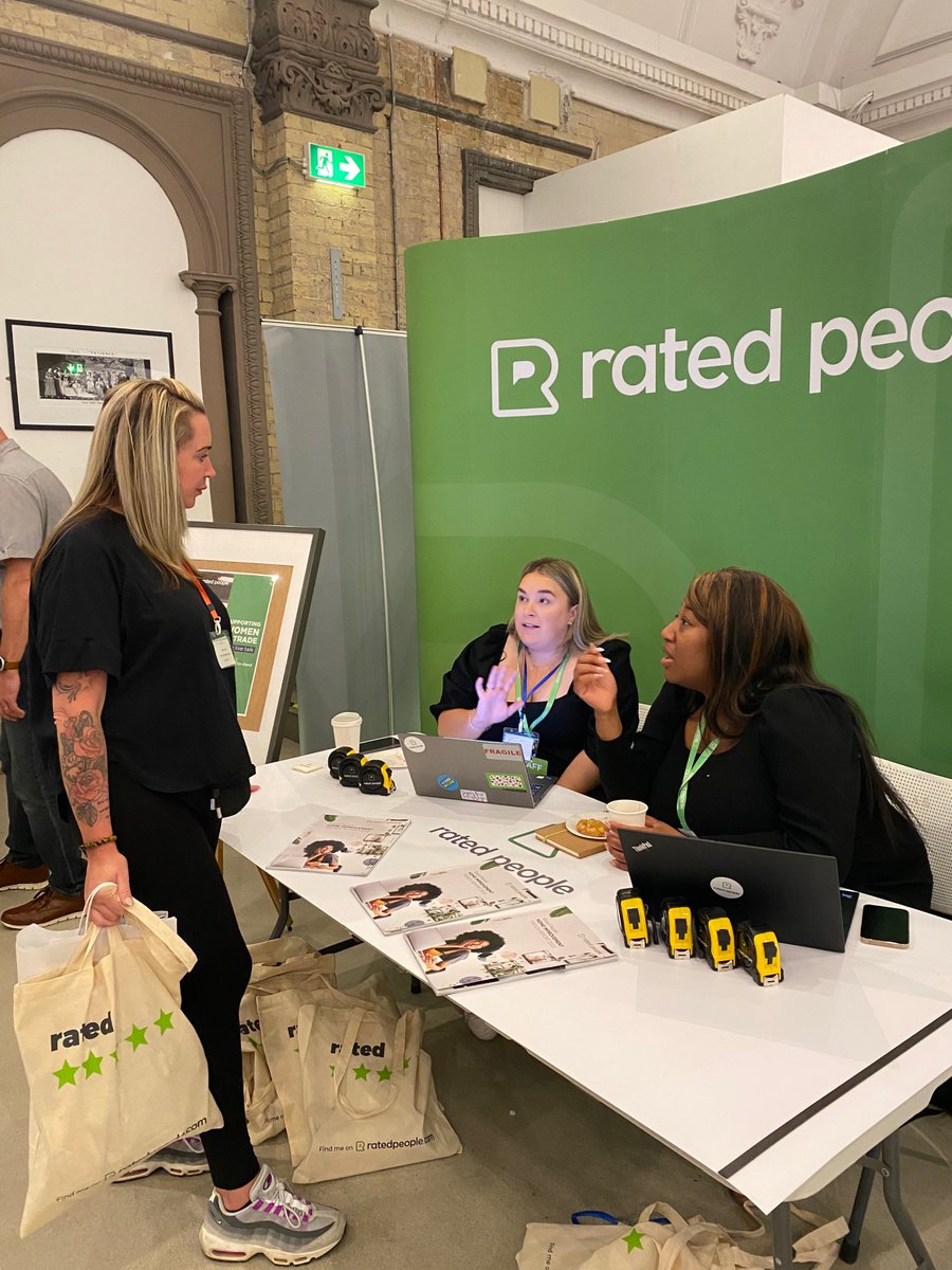 RatedPeople's tweet image. Today we&apos;re at the wonderful @WITconfUK - the only national event for #tradeswomen and women trainees. We’re enjoying hearing tradeswomen’s stories and talking about how we can support more women in trades. Come and say hello! 👋 #WIT2022 #WITconference
