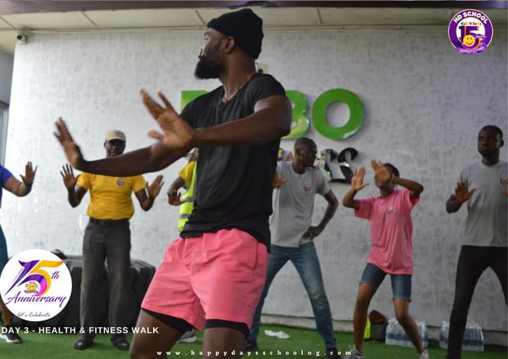 Health &amp; Fitness Walk - Day 3, 15th Anniversary Celebrations 🍾 ✨ 💪 #thanksgiving #hdschoolat15 #happydays❤️ #celebrations🎉 #gbagadaschools #lagosmums #lagosschools