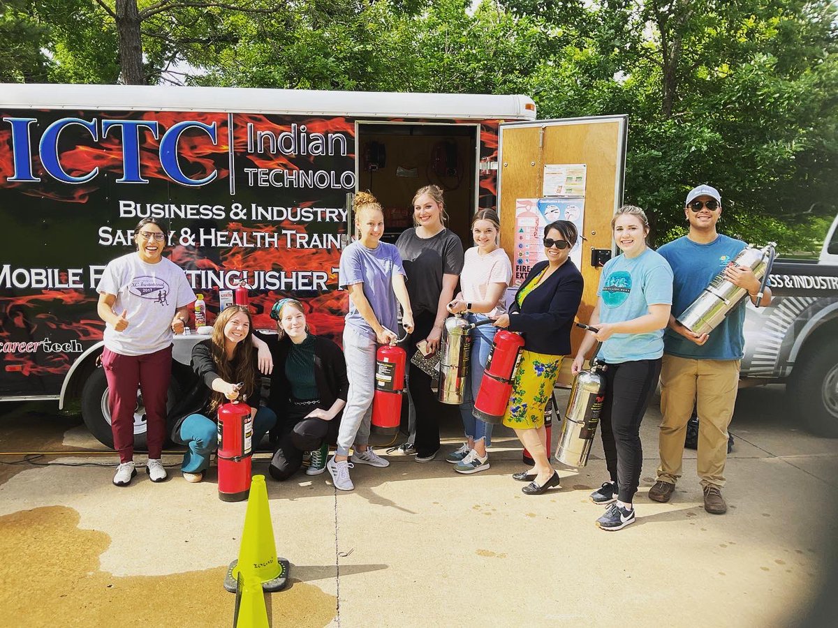 DrCammiValdez's tweet photo. The Valdez Lab is fire! 🔥 We are trained and ready to put out fires thanks to ICTC. 🧯 #ValdezLab #SafetyFirst #fire https://t.co/WlxphURugI