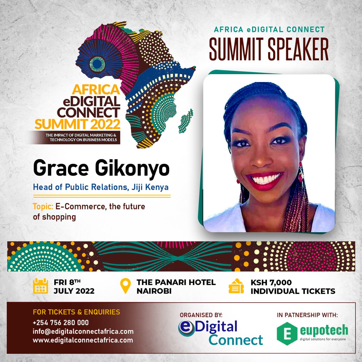 bevalynekwambo3's tweet photo. E-commerce and the future of online shopping - Grace Gikonyo Head of PR Jiji Kenya will be attending.
#eDigitalConnect
Africa Edigital Summit https://t.co/koDfLrwth2