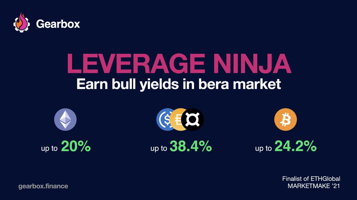 GearboxProtocol's tweet image. Today, we shed some light on Gearbox’s upcoming V2 &amp;lt;tech details to follow&amp;gt; that truly takes the idea closer to the potential we wanted to realize. A task so monumental, though, can not be completed without a force just as strong and that’s why our force… Leverage Ninjas 🥷