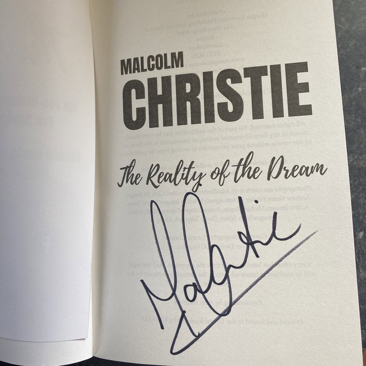 RobSc0tt's tweet photo. Looking forward to getting stuck into this. One of my favourite players from back in the day #UTB #TheRealityOfTheDream https://t.co/yPWNAgAMDb