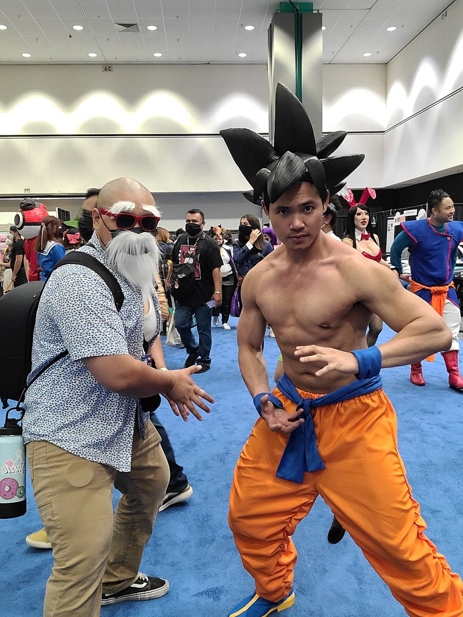 TimcangJr's tweet image. OMG Master and Student! Loved being Goku at
#AnimeExpo2022