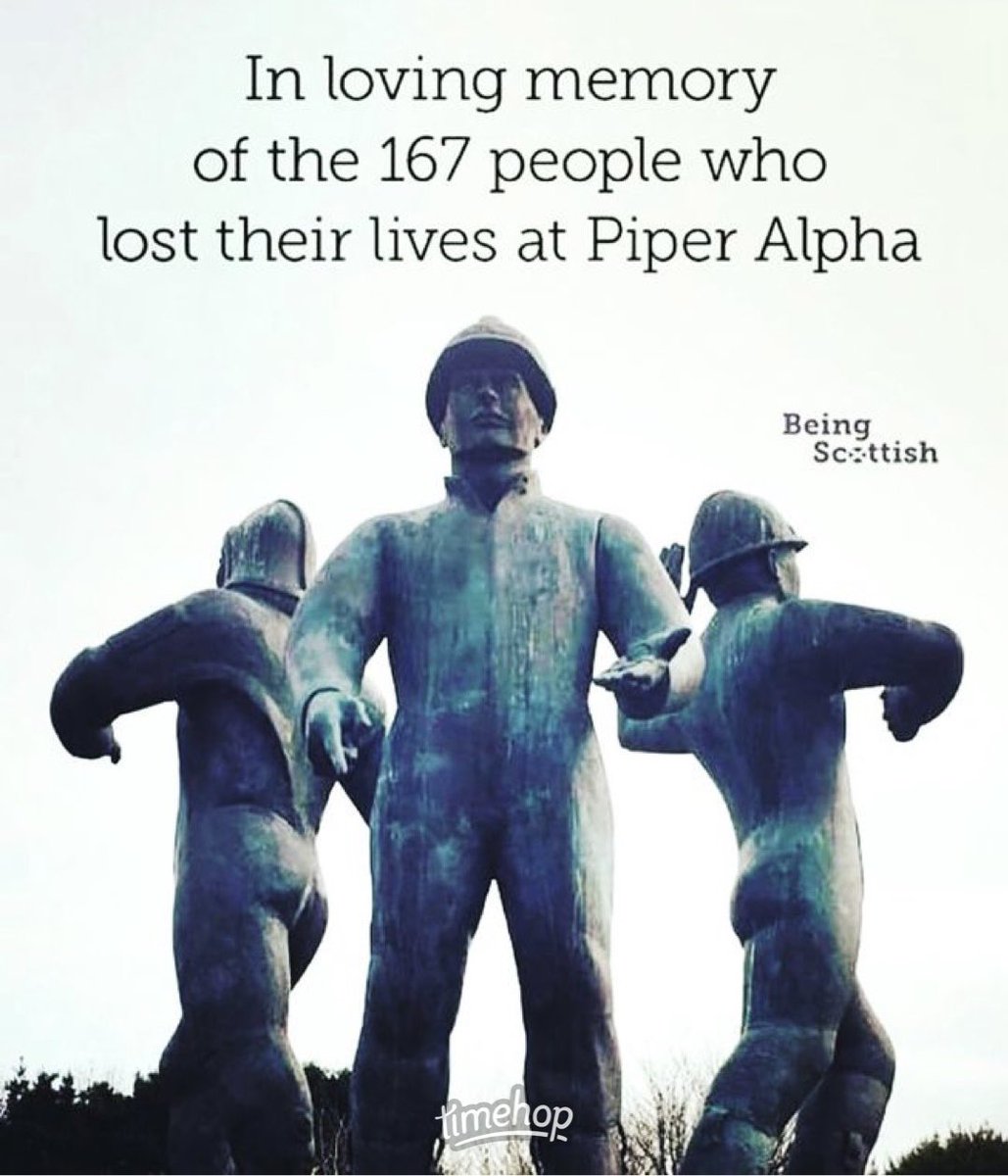 EFrisco1001's tweet photo. 34 years today, I remember this like yesterday as my dad had just got home the day before from being offshore. Thinking of all those families who lost loved ones that sad day xx #PiperAlpha https://t.co/HArzjUlOdc