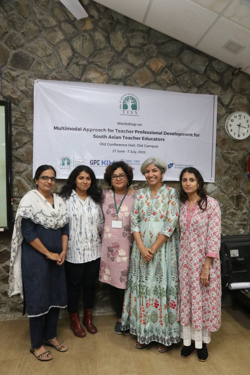 cete_tiss's tweet photo. Our faculty, @RuchiSKumar1, @dhwanibafna, @ReemaGovil, and Saritha, along with our consultant for the Nepal fellows, @ManishaDwa who worked hard to make this event a success. https://t.co/ZeUTIDubvn