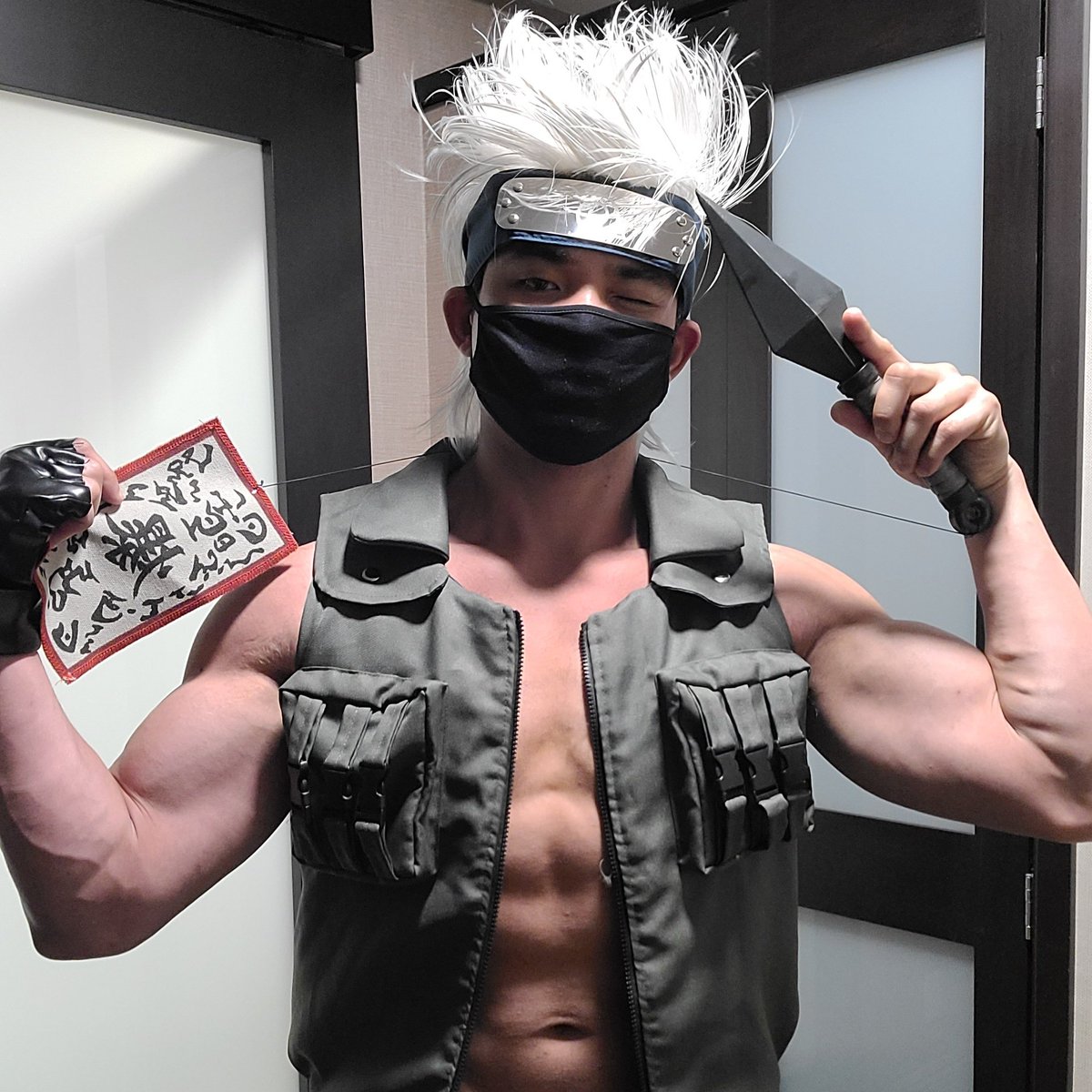 TimcangJr's tweet image. Me as #kakashihatake at #AnimeExpo2022