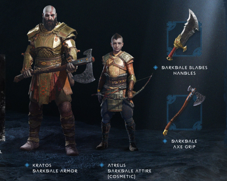 Darkdale armor and handles