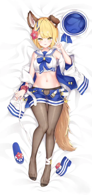 水着ヴァジラ+黒ストッキングはめっっっちゃエッチ 