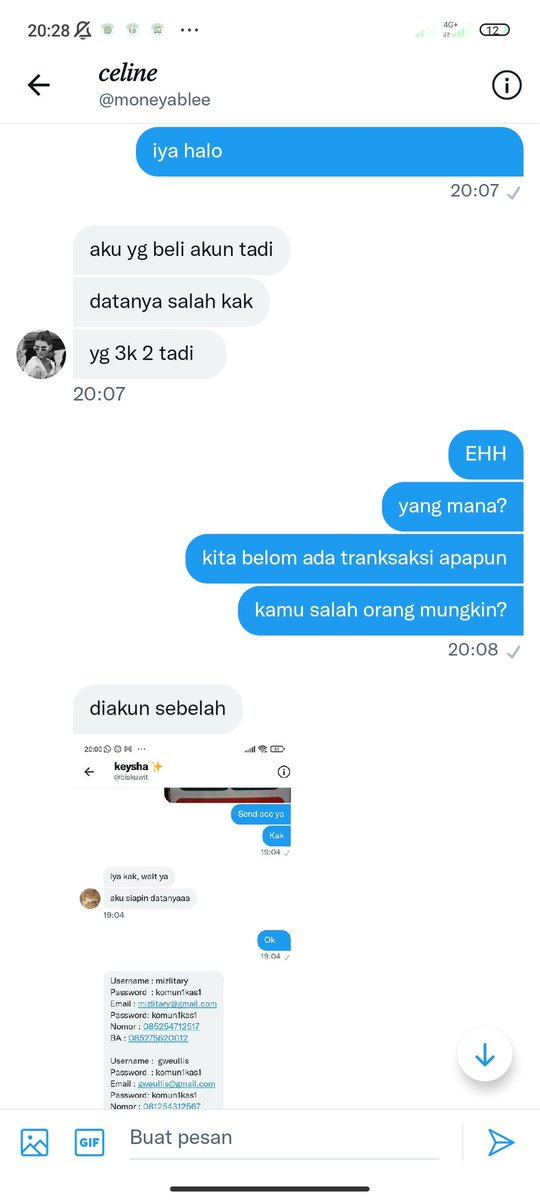 comitng's tweet photo. awalnya dia ngedm cuma nanya acc aja sama minta tes mt, ternyata yg di mt itu org yg mau dia tipu. aku kaget dong tbtb di dm gini pdhl blm ada tranksaksi apapun. lu kalo mau nyari duit pake cara yg bener, haram isi perut lu mau? @biskuwit https://t.co/h57Z43HTbP
