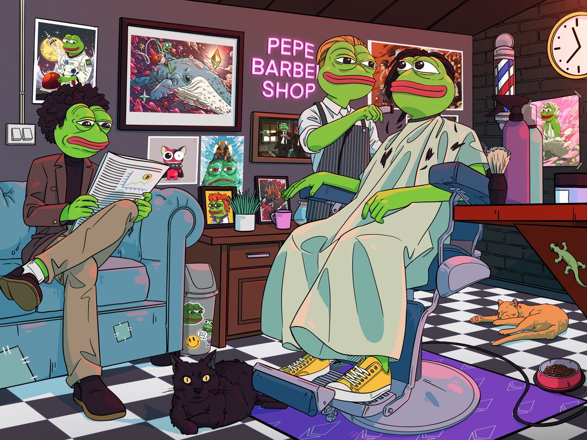 Uncanny Boy_NFT (@ybonkersdog) on Twitter photo 💈Pepe Barber Shop 🐸
Price 0.45 ETH
Available on <a href="/foundation/">Foundation 🌐</a>
🔗foundation.app/@YorickYoh/yor…
_ _ _ _ _ _
#NFT #NFTTHAILAND #nfts #ETH #EthereumNFT #FND #FoundationNFT #FrogFam #PEPEnft #pepethefrog #pepefrog 💈Pepe Barber Shop 🐸
Price 0.45 ETH
Available on <a href="/foundation/">Foundation 🌐</a>
🔗foundation.app/@YorickYoh/yor…
_ _ _ _ _ _
#NFT #NFTTHAILAND #nfts #ETH #EthereumNFT #FND #FoundationNFT #FrogFam #PEPEnft #pepethefrog #pepefrog