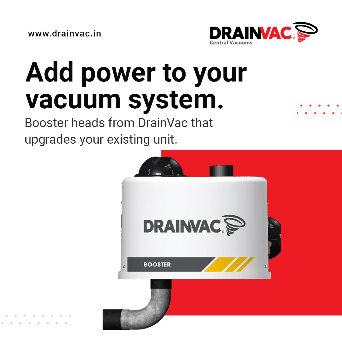 Drainvac India on Twitter "Check out our range of Booster Heads, that can upgrade your existing