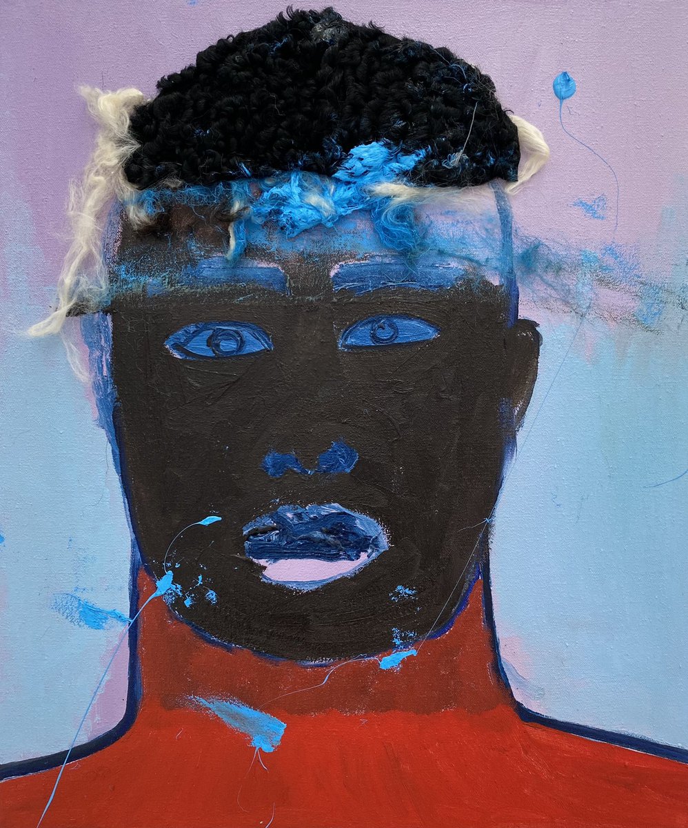 AnnedeVillepoix's tweet photo. "Giclure" par Atsoupé (@atsoupe)
2022
Laine, acrylique et huile sur toile
46 x 55 cm
A retrouver dans l'exposition collective : "Face & Figure"
Avec les #Atsoupé #DerrickAdams, #BouvyEnkobo, #PabiDaniel, #GodwinNamuyimba, #AristoteMago et #Uman.
→ Du 9 juin au 30 juillet https://t.co/N9PGWFtpL8