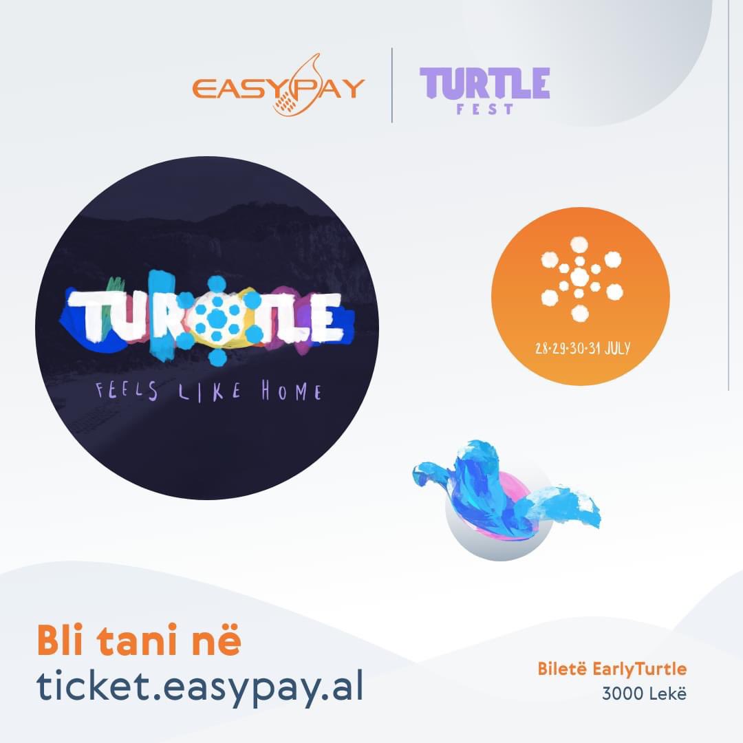 EasyPay_al's tweet photo. Turtlefest po afron!

👉Biletat për ditët më energjike, plot muzikë dhe humor të mirë i gjeni në https://t.co/GTP8c44bGd.

📍Ne jemi kudo ku ka argëtim, nxitoni të përfitoni nga biletat #EarlyTurtle. https://t.co/ubCgsWL0Bl