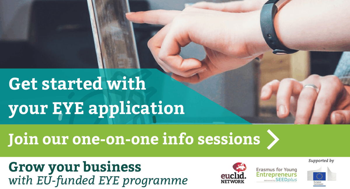 Impact-driven practitioners are actively leading the transition to a greener, fairer and more digital economy. We celebrate their achievements. 
EYE is an opportunity for you and for your company as a pioneer in Europe. 

🔴Apply, find your match and👉bit.ly/EYE-SEEDplus