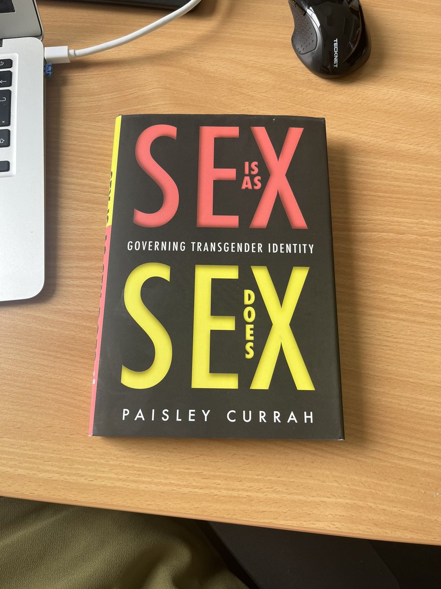 MAGenderPolitik's tweet photo. Oh what joy arrived in our mailbox today! @paisleycurrah‘s recently published „Sex Is as Sex Does“. A must read - one that we look forward to discussing in our classrooms! https://t.co/jzSaKkyHNM
