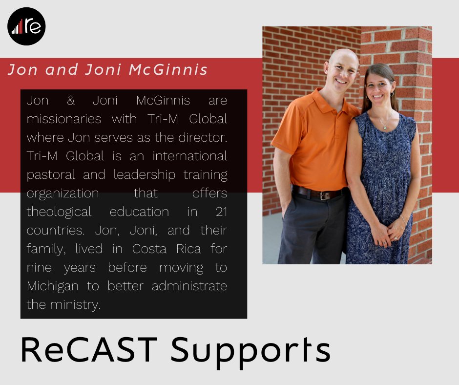 ReCASTChurch's tweet photo. Join us Sunday to hear Jon McGinnis give an update on their ministry and also preach to us from Ephesians 4! https://t.co/wpMbymMHat