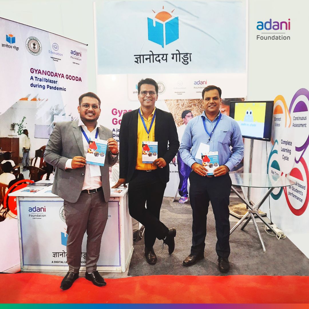 We're pleased to share that #ProjectGyanodaya Godda made its presence felt at the #DigitalIndiaWeek2022 from July 4-6 in #Gandhinagar (Guj). Inaugurated by Hon. <a href="/PMOIndia/">PMO India</a>, the event featured remarkable digital initiatives &amp; gave us a chance to showcase our e-learning initiative.