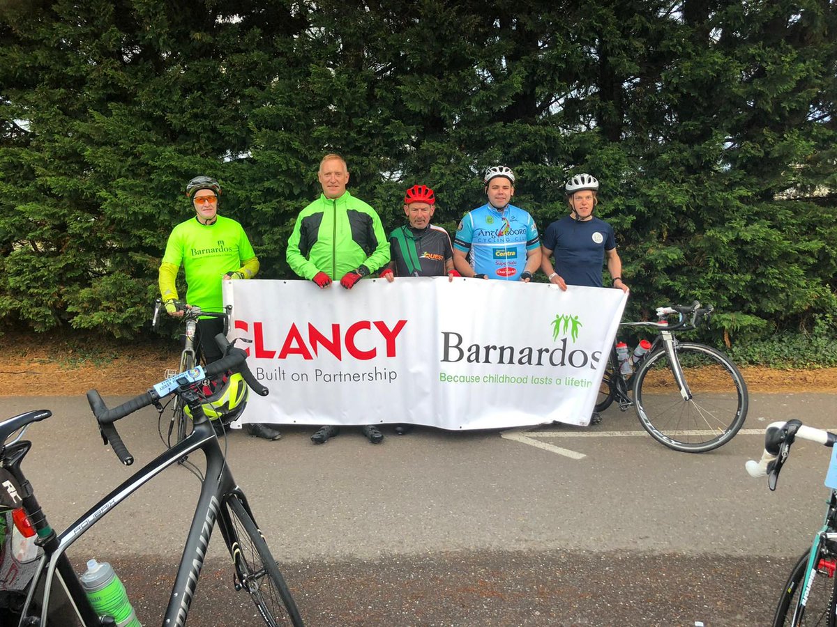 Well done to our #Clancy team members who completed the Ring Of Kerry cycle last week and raised money for #Barnardos Charity. A massive effort was put into supporting the services of Barnardos who do incredible work. We are very proud of our team! #Builtonpartnership #Charity