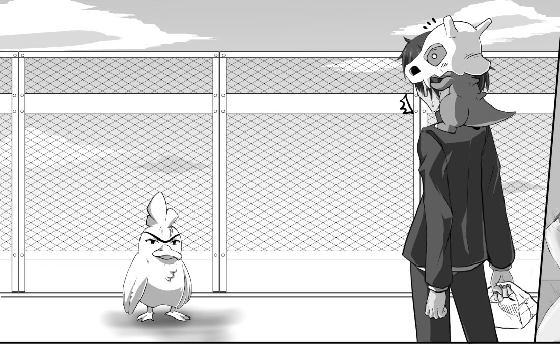 きまグレな日常_(:3」z)_
屋上についたら先客がいた……なんだコイツは。 