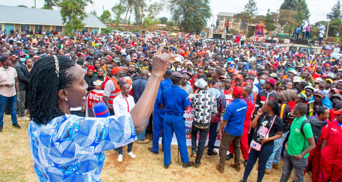 MarthaKarua's tweet photo. The promise is alive and we are almost there.
The people of Kabete, Kiambu County, have decided to see through the good fight for service delivery, accountability and sober leadership.
They have pledged their vote to Azimio.
#Inawezekana https://t.co/ThuNXB8BJN