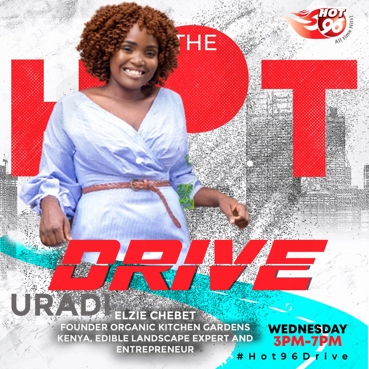 Hot_96Kenya's tweet image. Elzie Chebet, Founder of Organic Kitchen Gardens Kenya, does edible landscape and has established urban farming as a full time job.  Tune in to #Hot96Drive as we get to learn more.  #Uradi Wednesday with @patrickigunzah @bensu_mk @Hot_96Kenya