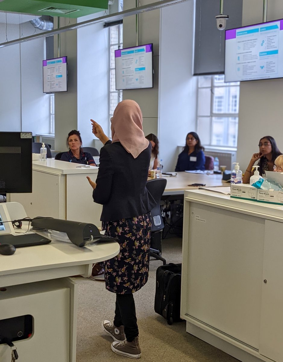 Aston_Pharmacy's tweet photo. Great to host a study event this week, working with nursing colleagues @bhamcommunity discussing topics such as pharmacology, polypharmacy, deprescribing, antimicrobial prescribing and the role of DPPs #AstonPharmacy #PrescribingSupport #CommunityofPractice #collaboration https://t.co/W3EazIBdp8