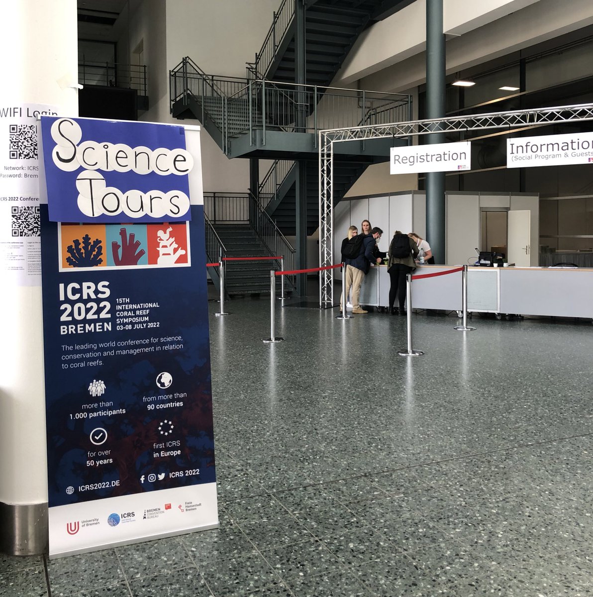 The Science Tours are starting now - all registered participants please join 🪸 #icrs2022 #bremen