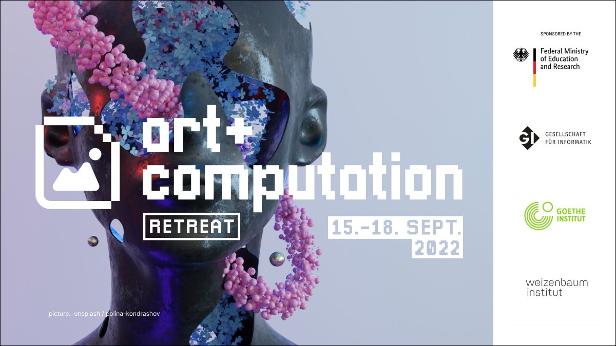 📣Artists wanted! As part of the #KICamp23 we created the #artandcomputation retreat. The 2-day live-action role-play format brings together artists and scientists to prototype AI art and develop new approaches to science communication. Deadline: Aug. 8th. artandcomputation.com