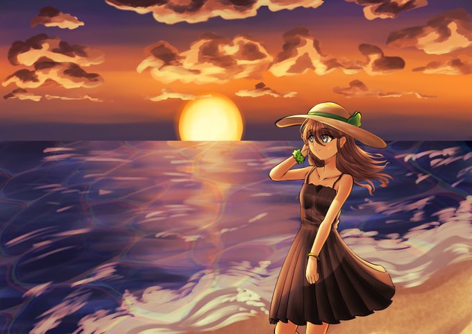 夕焼けのtwitterイラスト検索結果