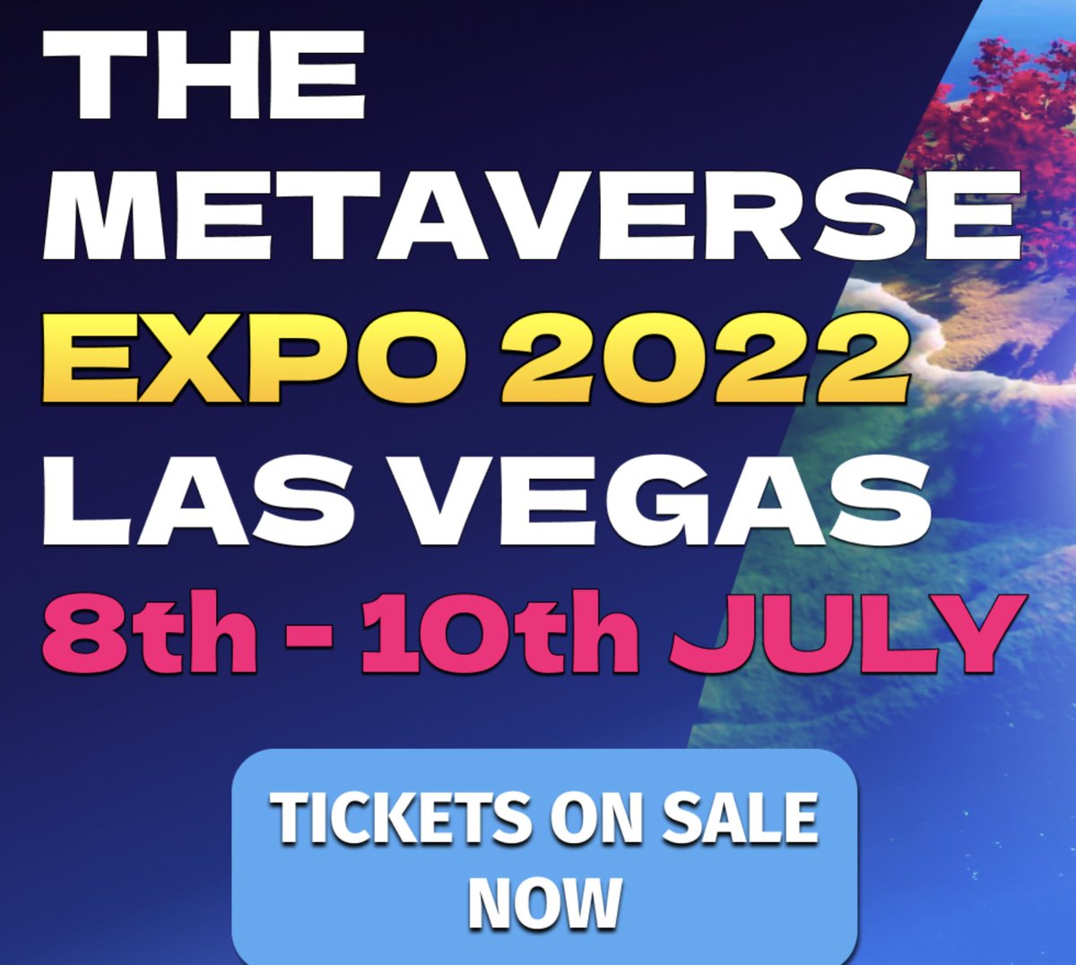 socialstartnow1's tweet photo. Get to the #TheMetaverseExpo22 July 8-10th, #LasVegas and meet some of the brightest minds in the space.
https://t.co/ZXOiijRDTh #Metaverse, #Blockchain #NFTs @Metaverse_Expo
#TME22 #TCGWorld #LasVegas
#wsj #nytimes #business #reuters #forbes #marketwatch #cnn #bet #foxnews https://t.co/mslAFeb5dV
