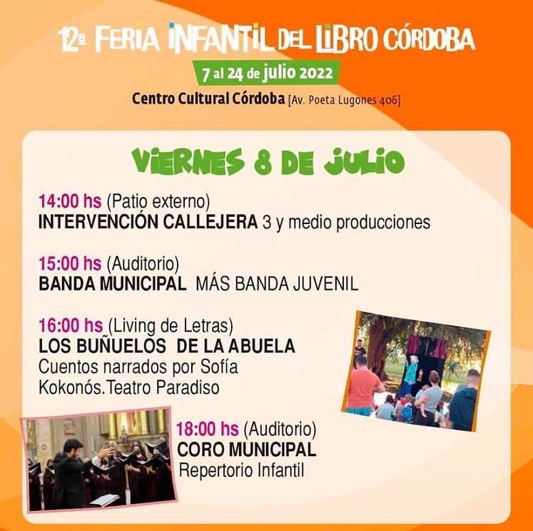 📚 🎶 🐒 Concierto para las infancias con el #CMC @coromunicipalcordoba en el marco de la Feria Infantil del Libro que se realiza en el Centro Cultural Córdoba.
.
🐣 Viernes 18h en el Centro Cultural Córdoba. 🎪
.
@ccmanueldefalla 
<a href="/CulturaMuni/">Cultura MuniCba</a> 
@arincitomi 
<a href="/econdeferreyra/">Esteban Conde Ferreyra</a>